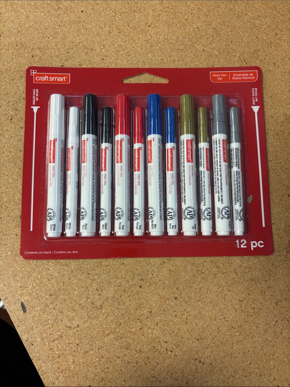 Craft Smart 12 Piece Paint Pen Set sealed packaging